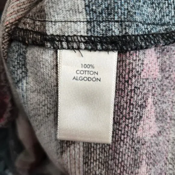 BKE Womens Buckle Plaid Boyfriend Shirt S Multi Aztec Print Button Granola Girl - Picture 5 of 10